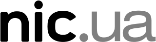 Логотип NIC.UA (чорний)